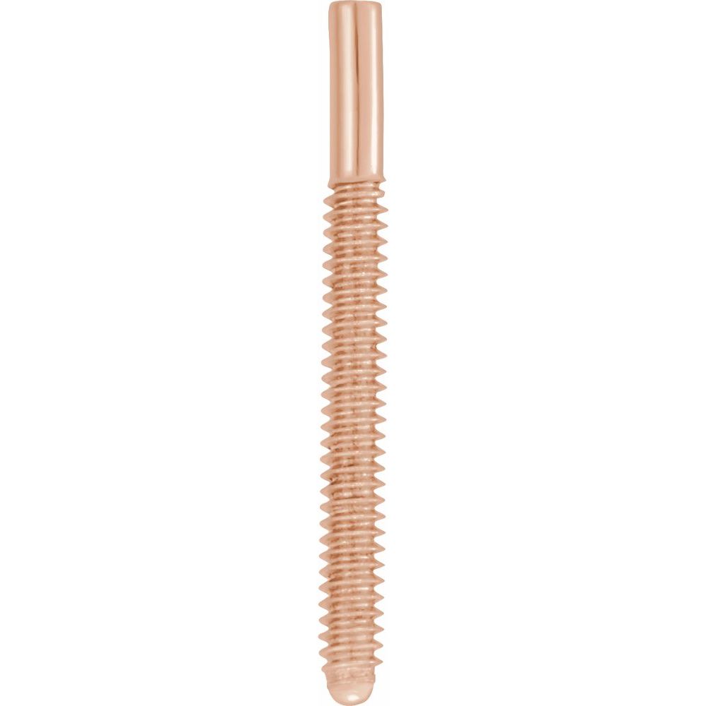14K Rose .032"x.375" Threaded Post