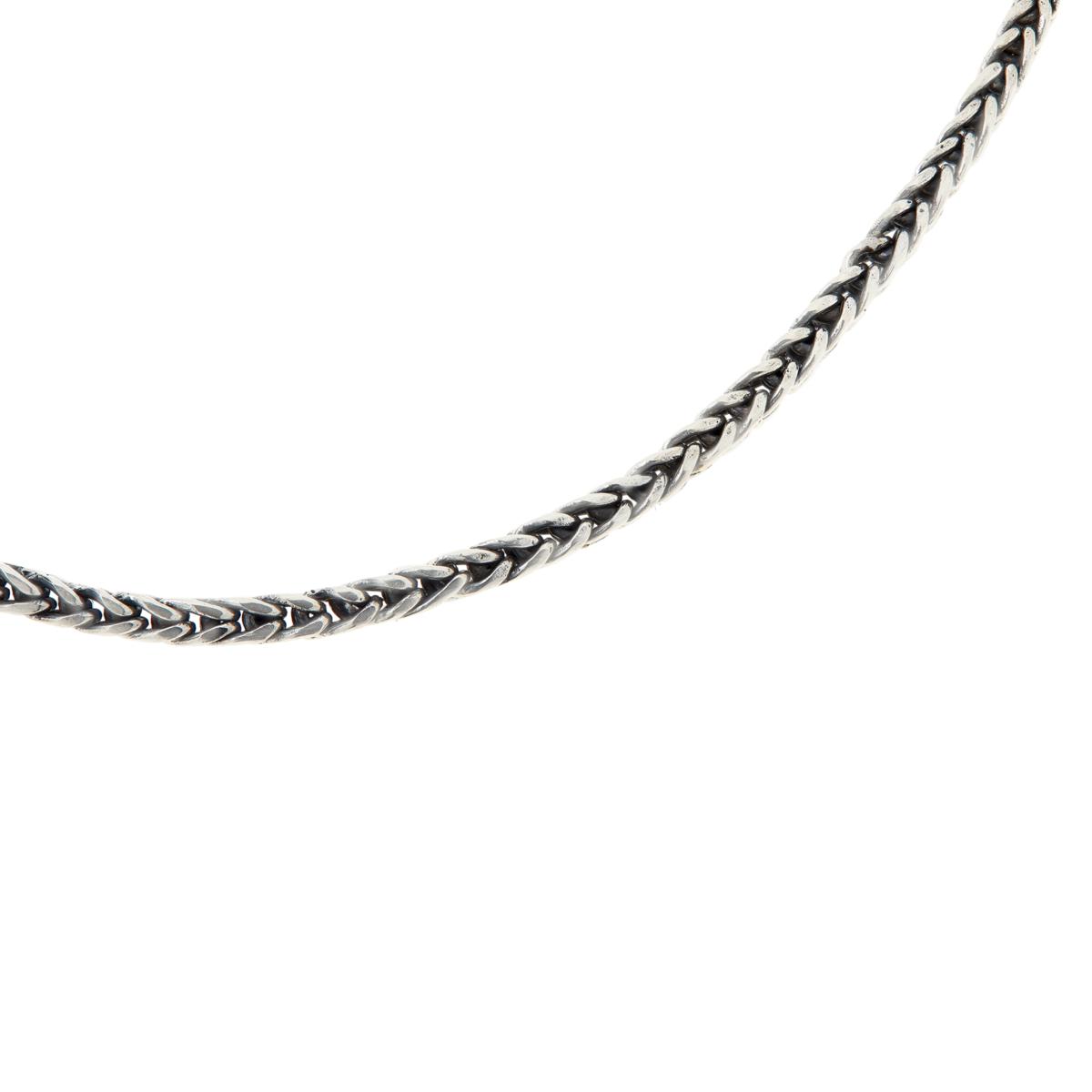 Bali Designs Toggle Clasp Foxtail Link Chain Necklace 20"