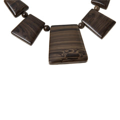 Jay King Sterling Silver Asian Chestnut Stone Necklace, 18"