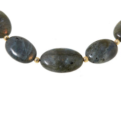 Connie Craig Carroll Eva  Labradorite Beaded Necklace, 20"