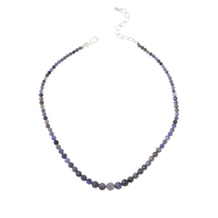 Jay King Sterling Silver Tanzanite Faceted Bead Necklace, 18"