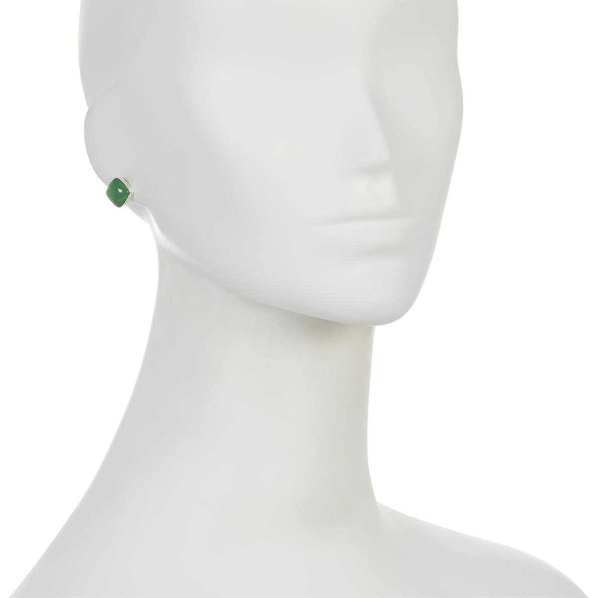 Pendientes de plata de ley con crisoprasa verde de Jay King