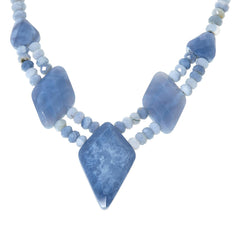 Jay King Sterling Silver Blue Opal Necklace, 18"