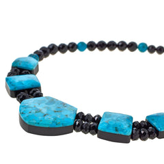 Jay King Sterling Silver Chilean Turquoise & Chalcedony Reversible Necklace,