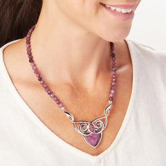 Jay King Sterling Silver Ruby & Pink Sapphire Pendant Necklace, 18"