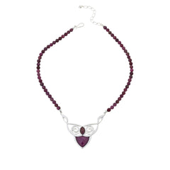 Jay King Sterling Silver Ruby & Pink Sapphire Pendant Necklace, 18"