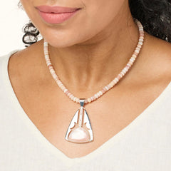 Jay King Sterling Silver Gallery Collection Bluefer Shell Pendant with Necklace, 18"