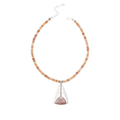 Jay King Sterling Silver Gallery Collection Bluefer Shell Pendant with Necklace, 18"