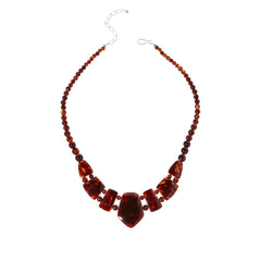 Jay king Sterling Silver Amber & Orange Spiny Reversible Necklace, 18"