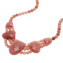 Jay King Sterling Silver Strawberry Quartz Necklace, 18"
