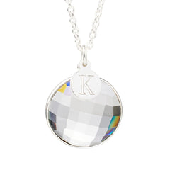 Herkimer Mines "Diamond" Quartz Initial "K" Drop Necklace, 18"