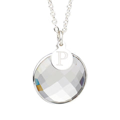 Herkimer Mines "Diamond" Quartz Initial "P" Drop Necklace, 18"