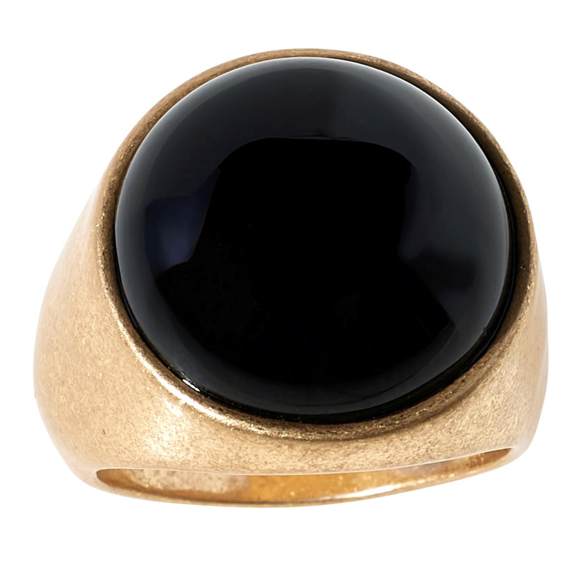 Marla Wynne Goldtone Cabochon Ring, Size 5