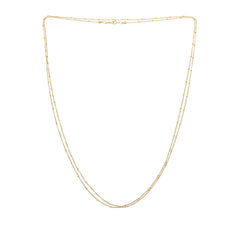 Made by Malyia Perpetual 14K Gold-Filled Beaded Chain Wrap Necklace, 50"