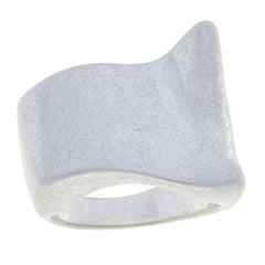 Marla Wynne Silvertone Wavy Ring, Size 5