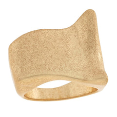 Marla Wynne Goldtone Wavy Ring, Size 5