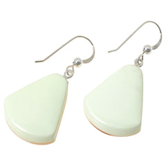 Jay King Sterling Silver Yellow Meadow Stone  & Bluefer Shell Inlay Earrings