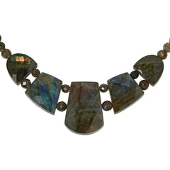 Jay King Sterling Silver Labradorite Statement Necklace, 20"