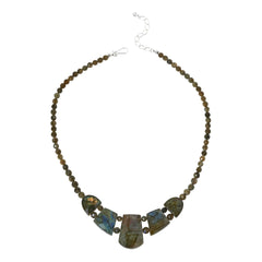 Jay King Sterling Silver Labradorite Statement Necklace, 20"