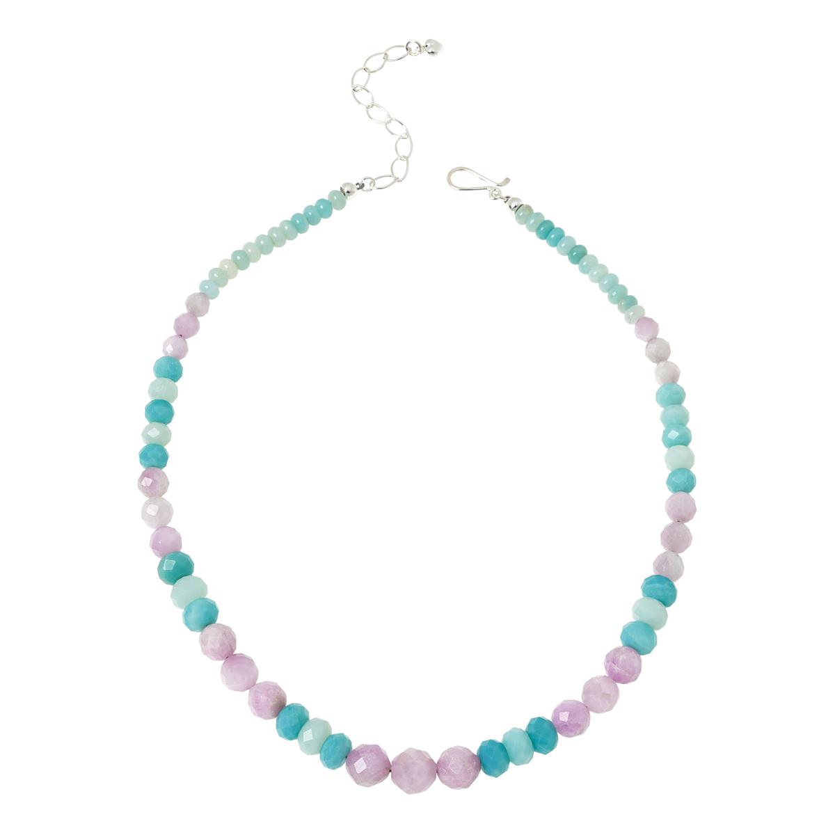 Jay King Sterling Silver Kunzite & Quartzite Beaded Necklace, 18"