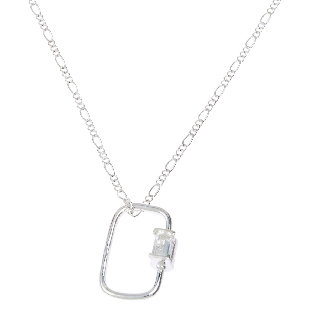 Herkimer Mines Silvertone Brass Unlocked Legend Necklace, 19"+2"