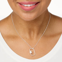 Herkimer Mines Silvertone Brass Unlocked Legend Necklace, 19"+2"