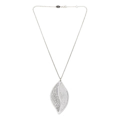Nomination Italy Sterling Silver Textured Leaf Pendant Necklace, 18"