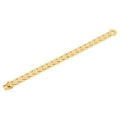 Bellezza Bronze Herringbone Linked Line Bracelet, 7-1/4"