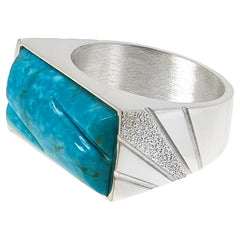 Jay King Sterling Silver Sonoran Blue Turquoise Ring, Size 8