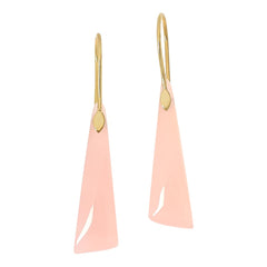 Connie Craig Carroll Jewelry Goldtone Lexi Chalcedony Drop Earrings, 2"