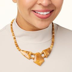 Jay King Sterling Silver Picture Jasper Necklace, 18"