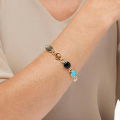 Connie Craig Carroll Jewelry Bethany Shell and Multigemstone Bracelet