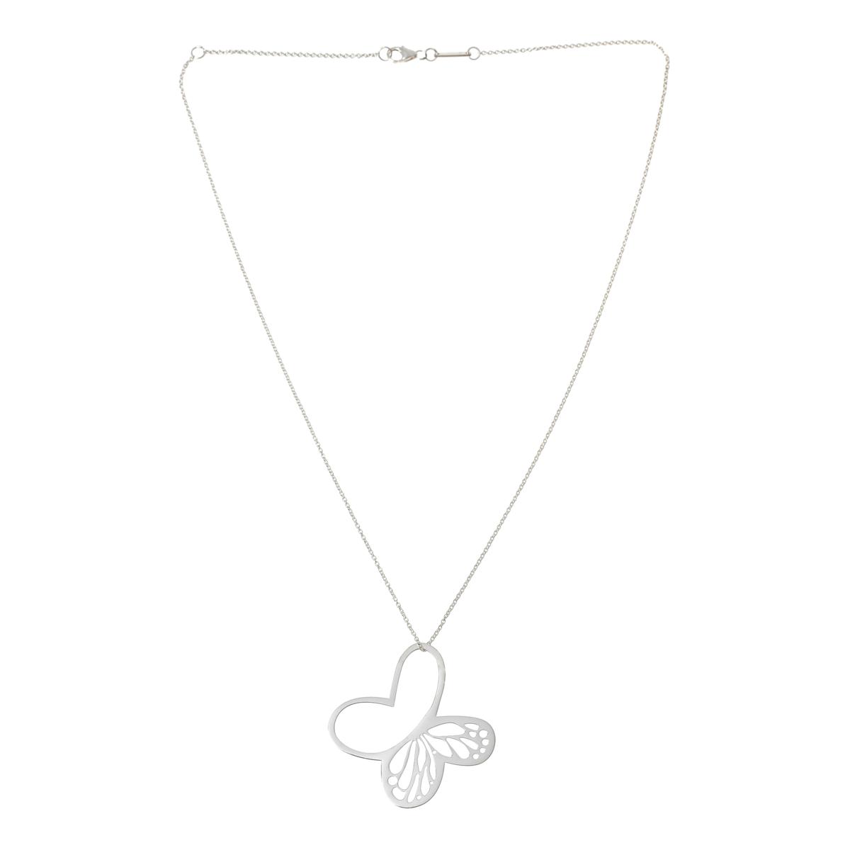 Tanya Moss Sterling Silver Monarch Pendant Necklace, 17-3/4"