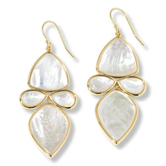 Connie Craig Carroll Mother-of-Pearl Goldtone Drop Earrings,