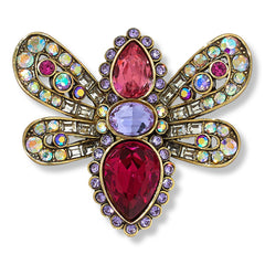 Heidi Daus Multicolor Crystal Butterfly Ring, Size 7
