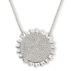 Absolute x Katharine McPhee Sterling Silver Pave 1.90ctw Celestial Necklace, 20"