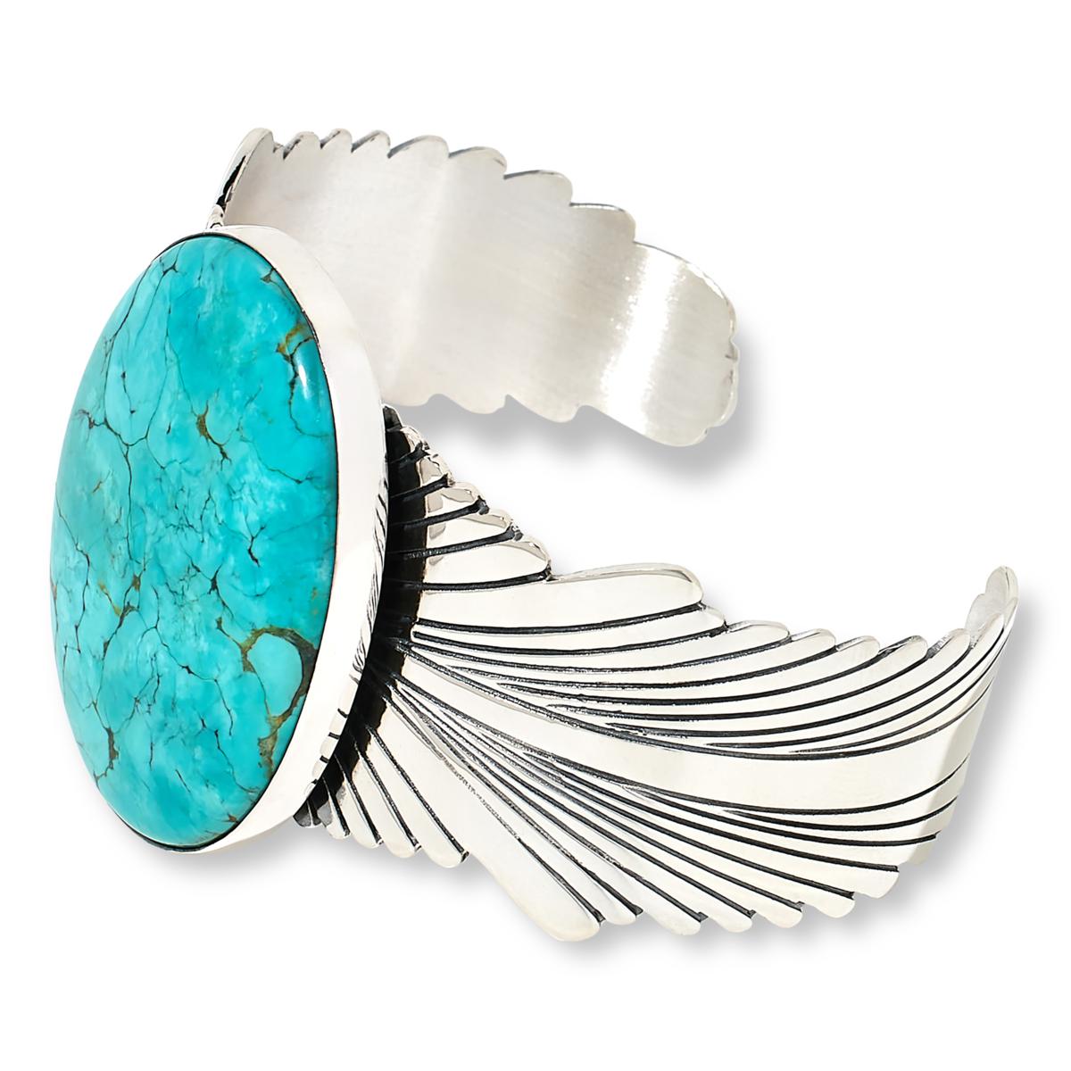 Jay King Gallery Collection Chilean Turquoise Oval Cuff Bracelet. 6-3/4"