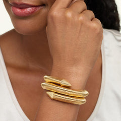 Bellezza Bronze Tubogas Coil Bracelet, 7"