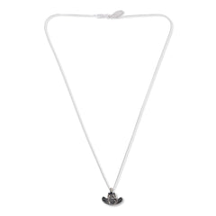 Chaco Canyon Sterling Silver Stamped Cowboy Hat  Necklace, 18"