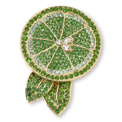 Heidi Daus "Summer Citrus Lime" Crystal Pin