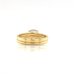 14KY Lab Grown Diamond Solitaire Ring - 3.00ct H/VS2 IGI Certified with Band 4.00cttw CVD