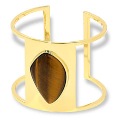 Connie Craig Carroll Jewelry Eva Tiger's Eye Open Cuff