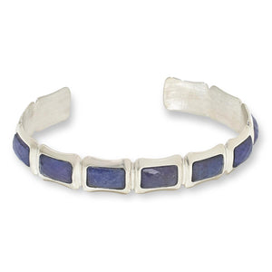 Jay King Gallery Collection Sterling Silver Tanzanite Cuff Bracelet, 6-3/4"
