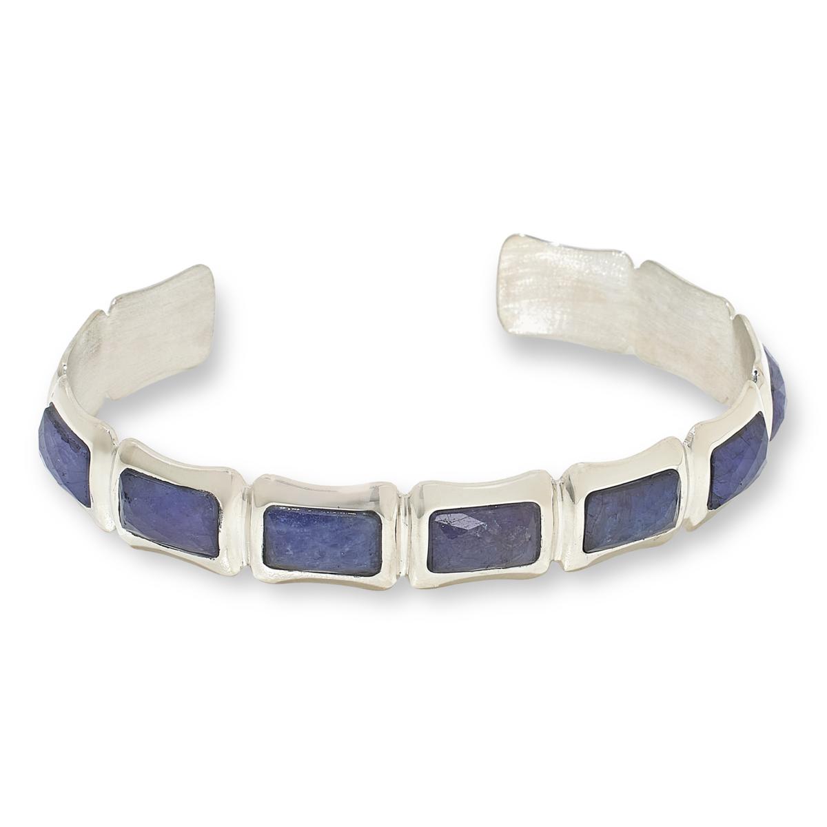 Jay King Gallery Collection Sterling Silver Tanzanite Cuff Bracelet, 6-3/4"
