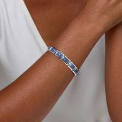 Jay King Gallery Collection Sterling Silver Tanzanite Cuff Bracelet, 6-3/4"