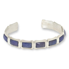 Jay King Gallery Collection Sterling Silver Tanzanite Cuff Bracelet, 6-3/4"
