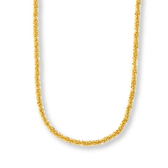 Fiorenza Sterling Silver Goldclad Daisy Sparkle Chain Necklace, Adjustable