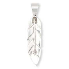 Jay King Sterling Silver Peruvian Turquoise "Feather" Pin-Pendant,