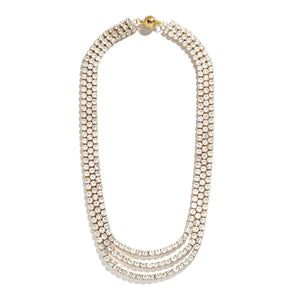 BAUBLEBAR Goldtone Three Layer Magnetic Clasp Necklace ,16"