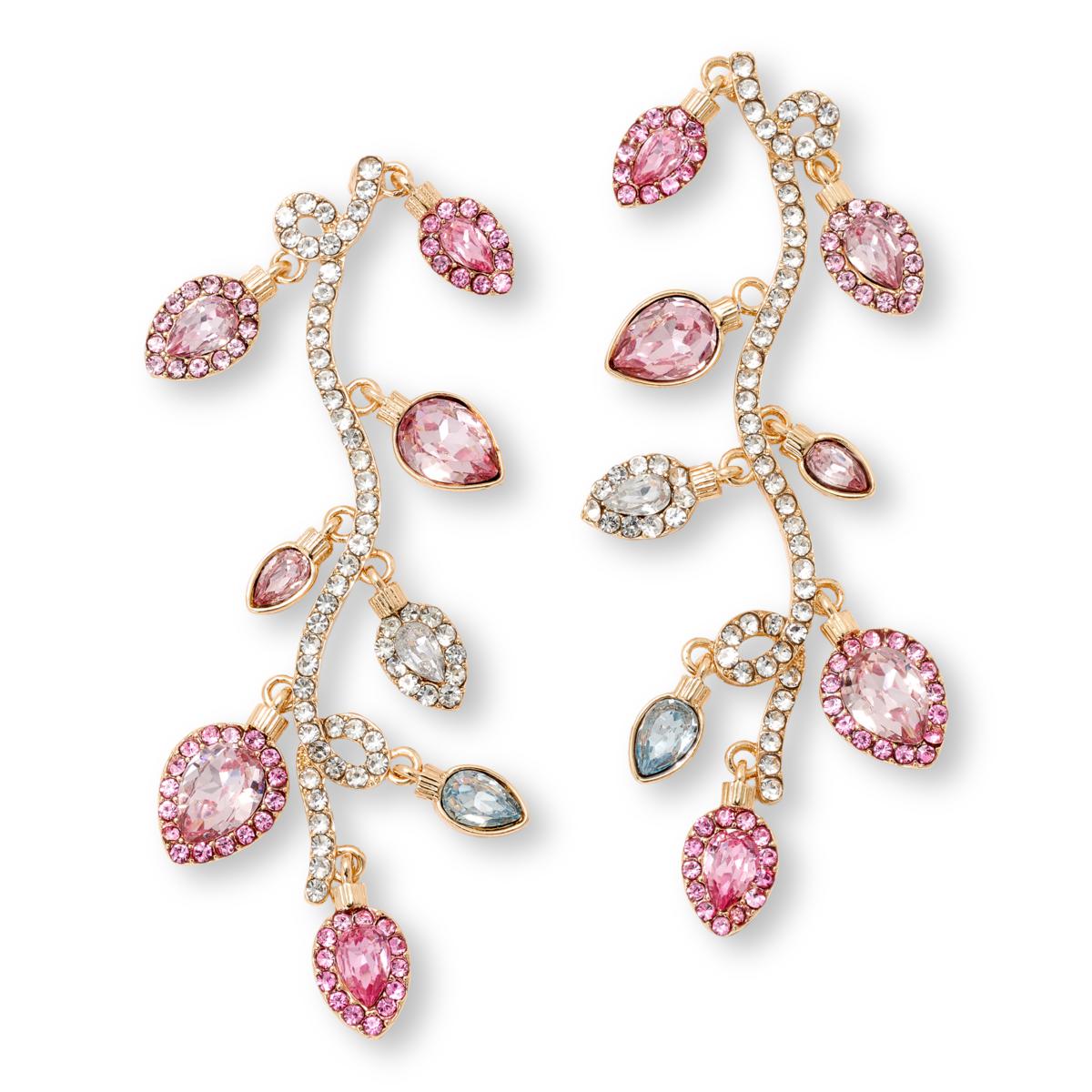BAUBLEBAR Holiday  "Pastel" Lights Multicolor Stone Drop Earrings